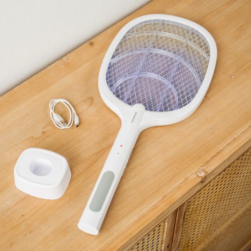 Elecfly InnovaGoods újratölthető 2 az 1-ben rovarriasztó ütő UV fénnyel 