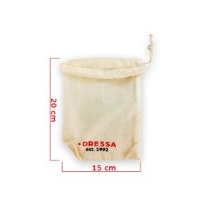   Dressa Shopping összehúzható biopamut textil szütyő - kicsi
