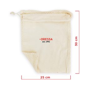   Dressa Shopping hálós összehúzható pamut textiltáska - kicsi