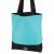 Dressa Bag női shopper táska cipzáros zsebbel - türkizkék