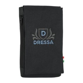   Dressa Phone hímzett nyakba akasztható övre fűzhető univerzális telefontok - fekete
