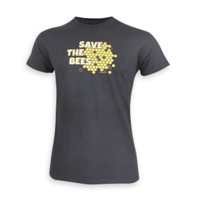   Dressa Save The Bees méhecskés biopamut férfi póló - sötétszürke