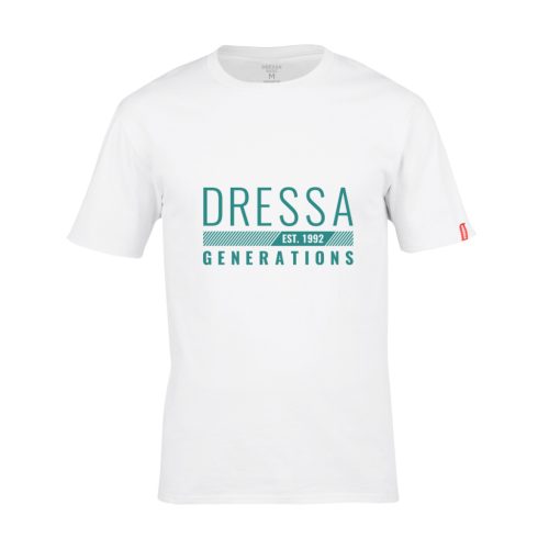 Dressa Generations feliratos környakú rövid ujjú pamut póló
