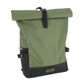   Dressa Bag laptoptartós csavart tetejű oldalzsebes hátizsák - olíva zöld