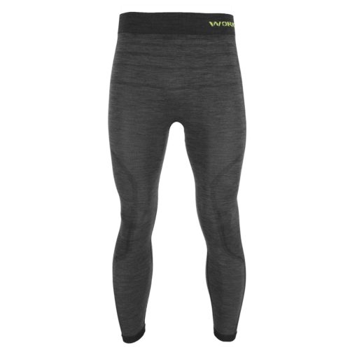 Dressa Work varrás nélküli gyapjú férfi munkaruha aláöltözet leggings - sötétszürke